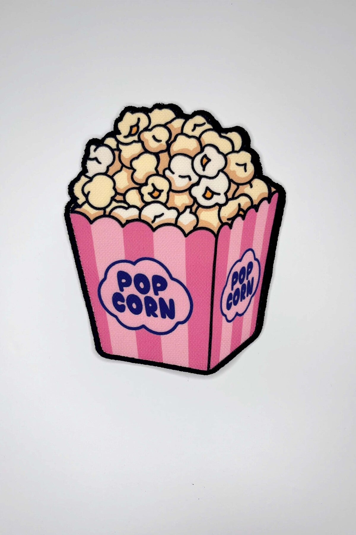 Retro Pembe Popcorn Form Baskılı Nakışlı Kokteyl Peçetesi 1 Adet