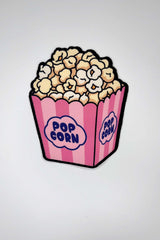 Retro Pembe Popcorn Form Baskılı Nakışlı Kokteyl Peçetesi 1 Adet