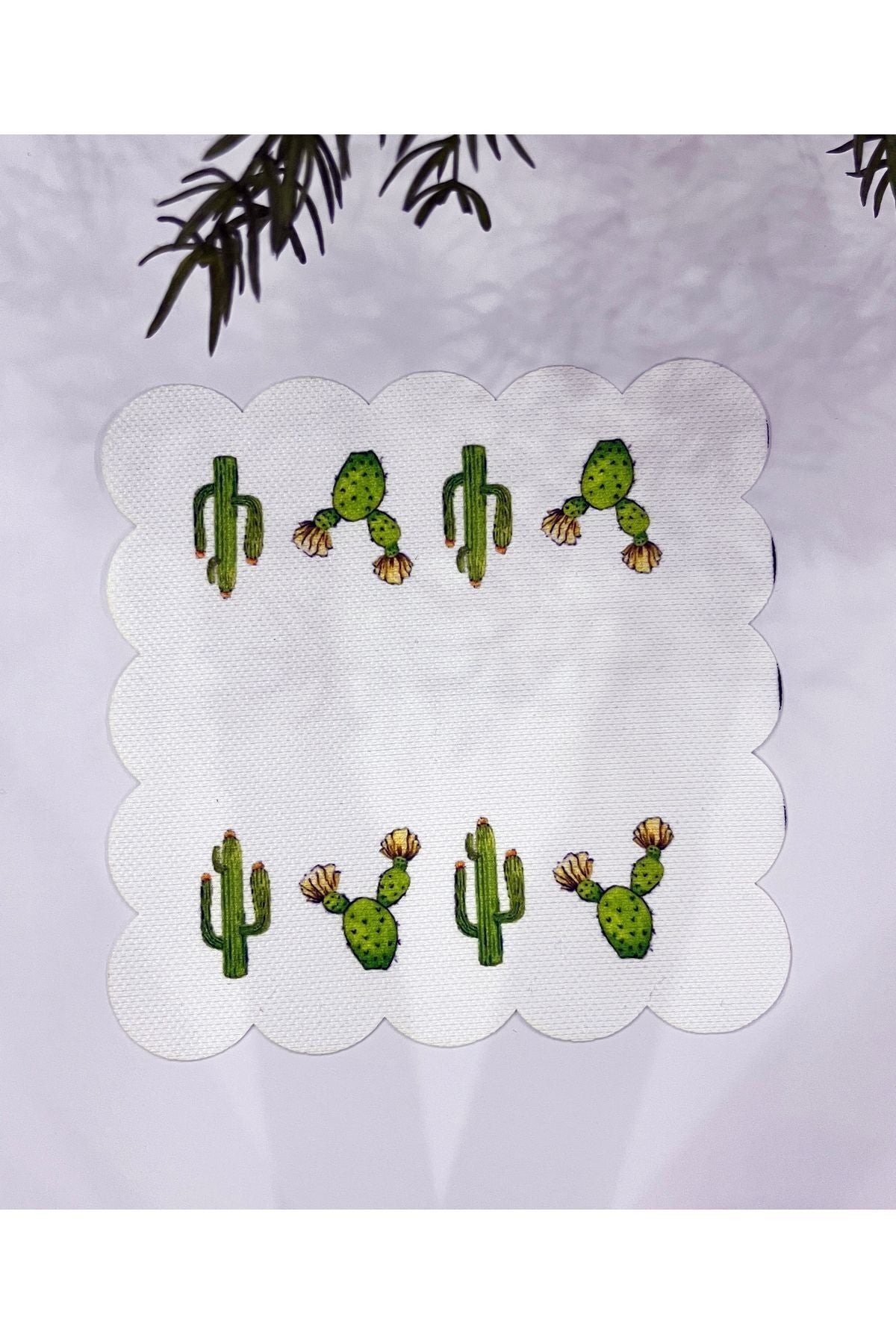 Kumaş Kokteyl Peçetesi Yıkanabilir Lazer Kesimli