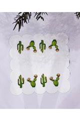 Kumaş Kokteyl Peçetesi Yıkanabilir Lazer Kesimli