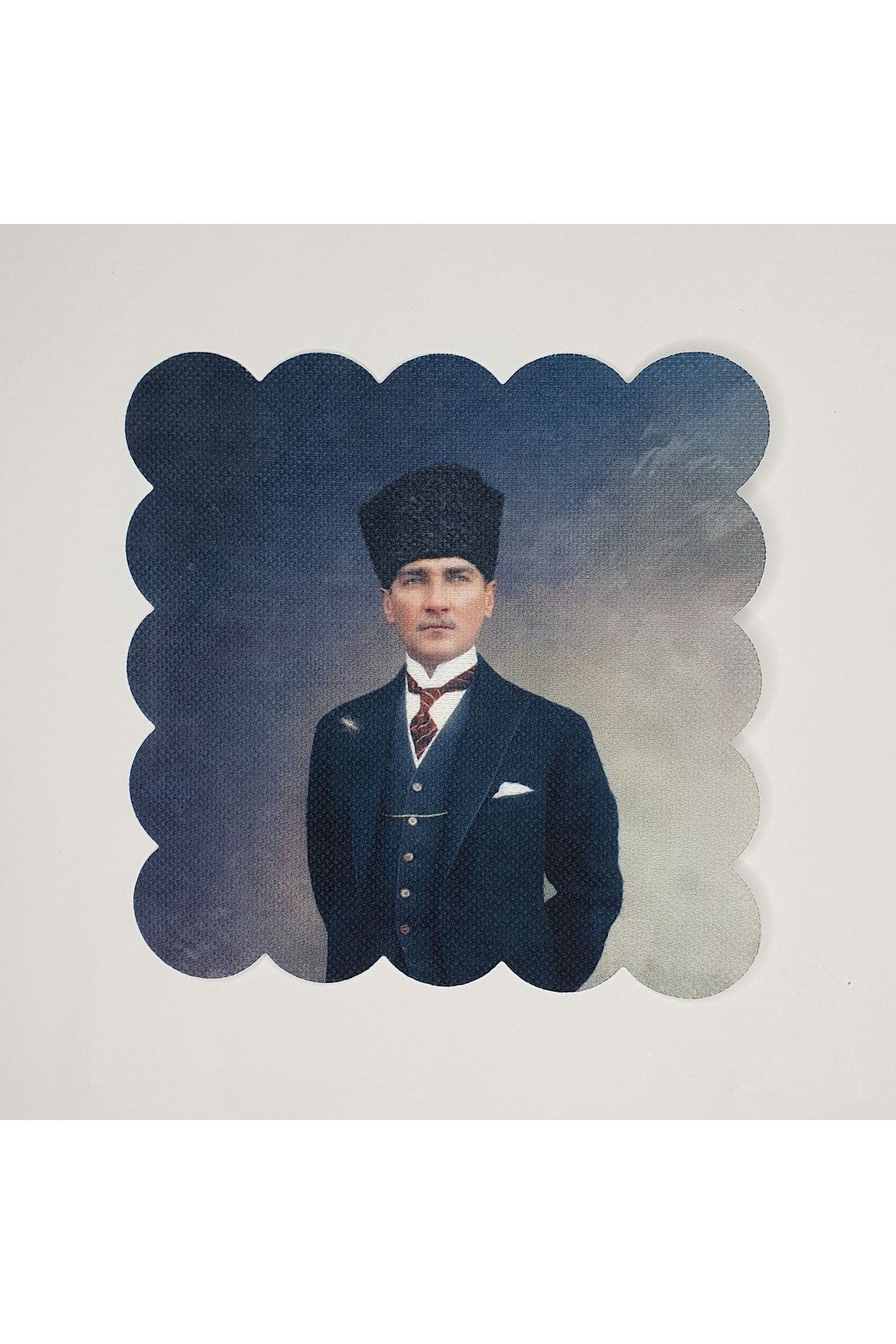 Mareşal Atatürk Portre Desenli Lazer Kesim Kokteyl Peçetesi - Decofav | Kırlent, Sofra Tekstili, Kumaş