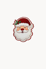 Gülümseyen Noel Baba Yüzü Nakışlı Kokteyl Peçetesi 1 Adet