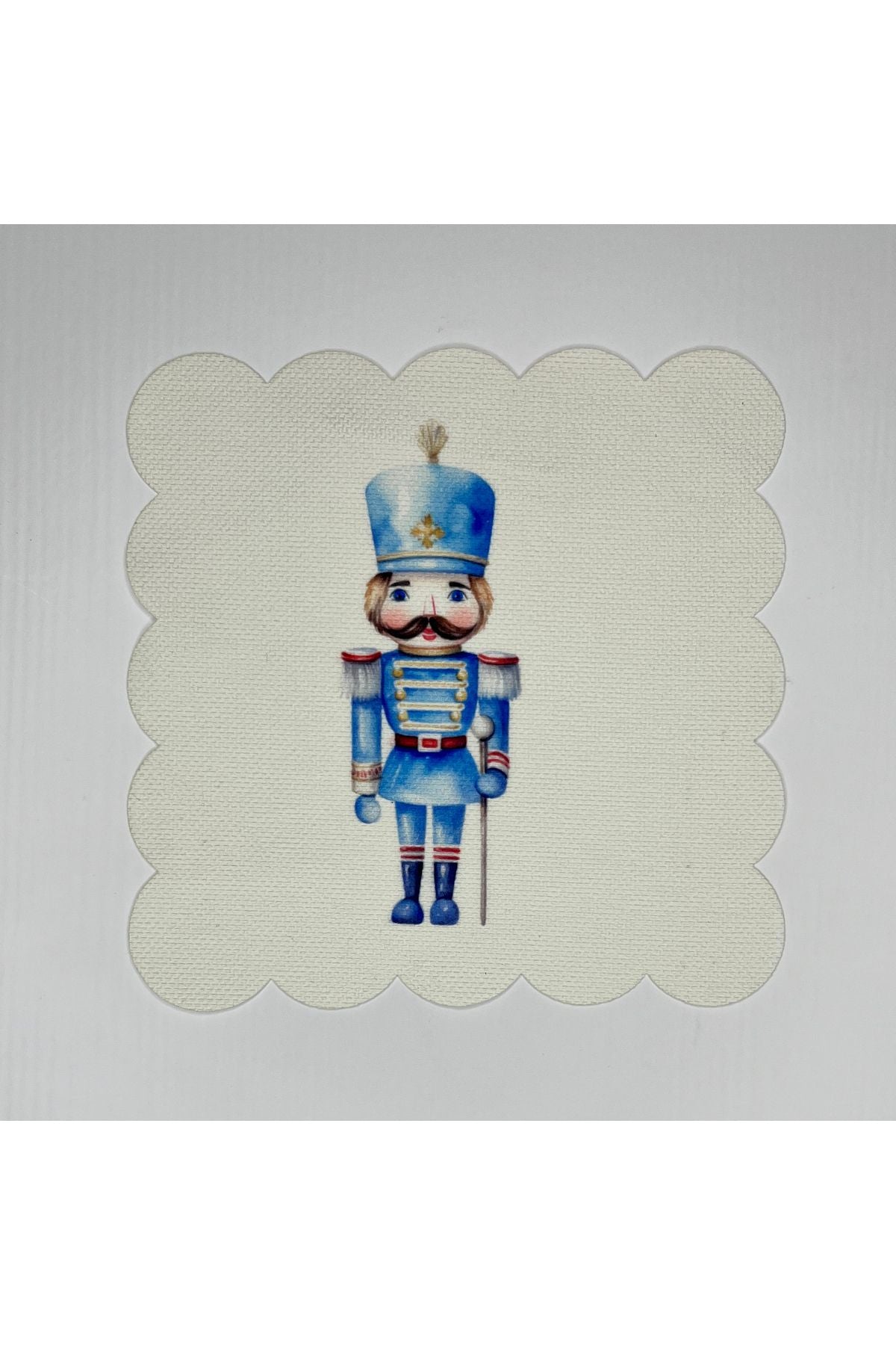 Suluboya Mavi Kurşun Asker Desenli Dijital Baskılı Kokteyl Peçetesi Yıkanabilir