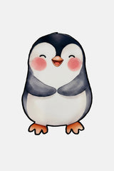 Gülümseyen Penguen Nakış Kenarlı Atıştırmalık Matı 1 Adet