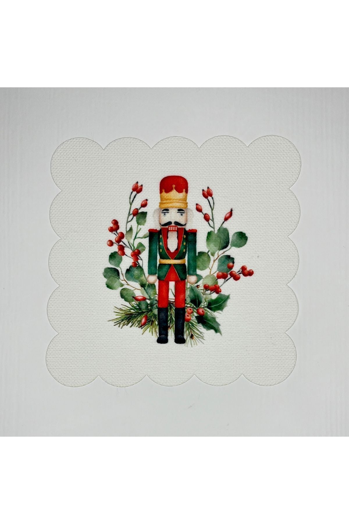 Sulu boya Kurşun Asker Desenli Dijital Baskılı Lazer Kesim Kokteyl Peçetesi