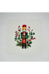 Sulu boya Kurşun Asker Desenli Dijital Baskılı Lazer Kesim Kokteyl Peçetesi