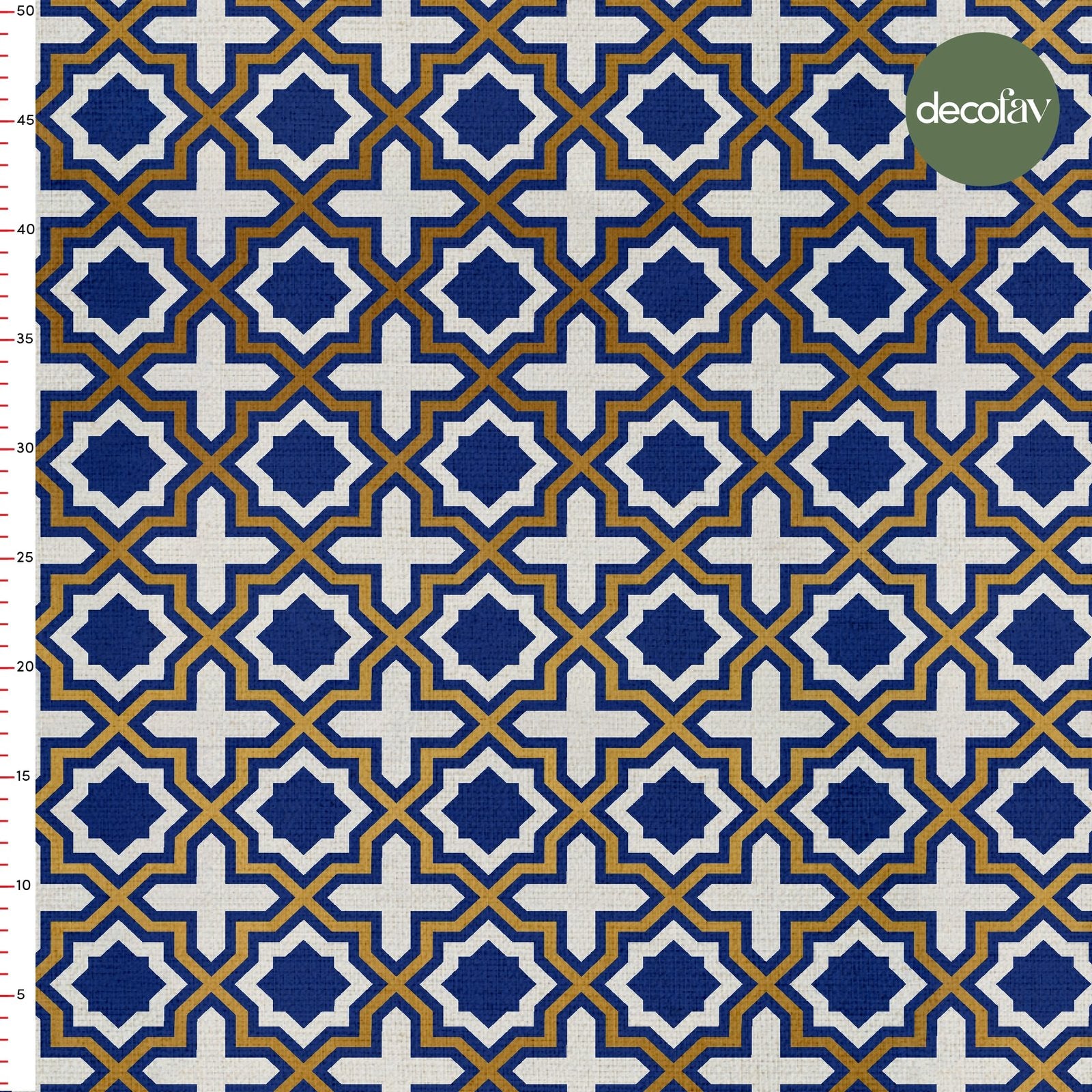 Soyut Geometrik Çini Ramazan Temalı İslam Konsept Desenli Dijital Baskılı Kumaş