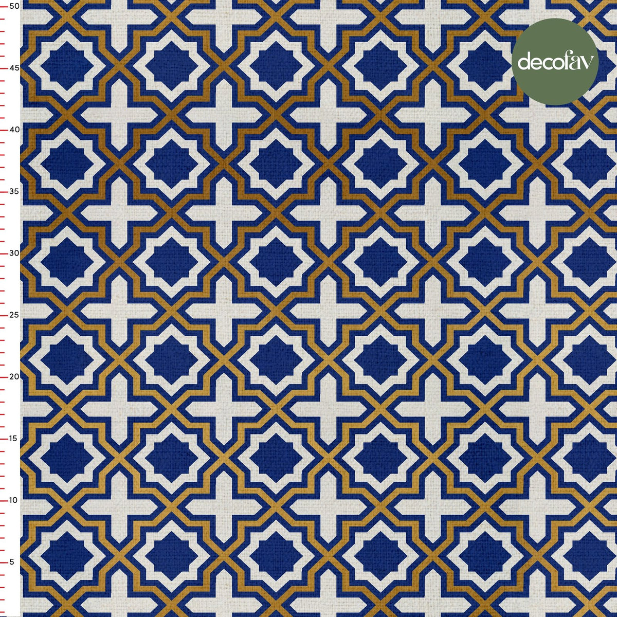 Soyut Geometrik Çini Ramazan Temalı İslam Konsept Desenli Dijital Baskılı Kumaş