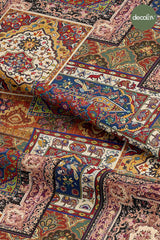 Patchwork Halı Desenli Dijital Baskılı Kumaş