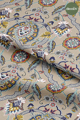 Topkapı Motif Desenli Dijital Baskılı Kumaş