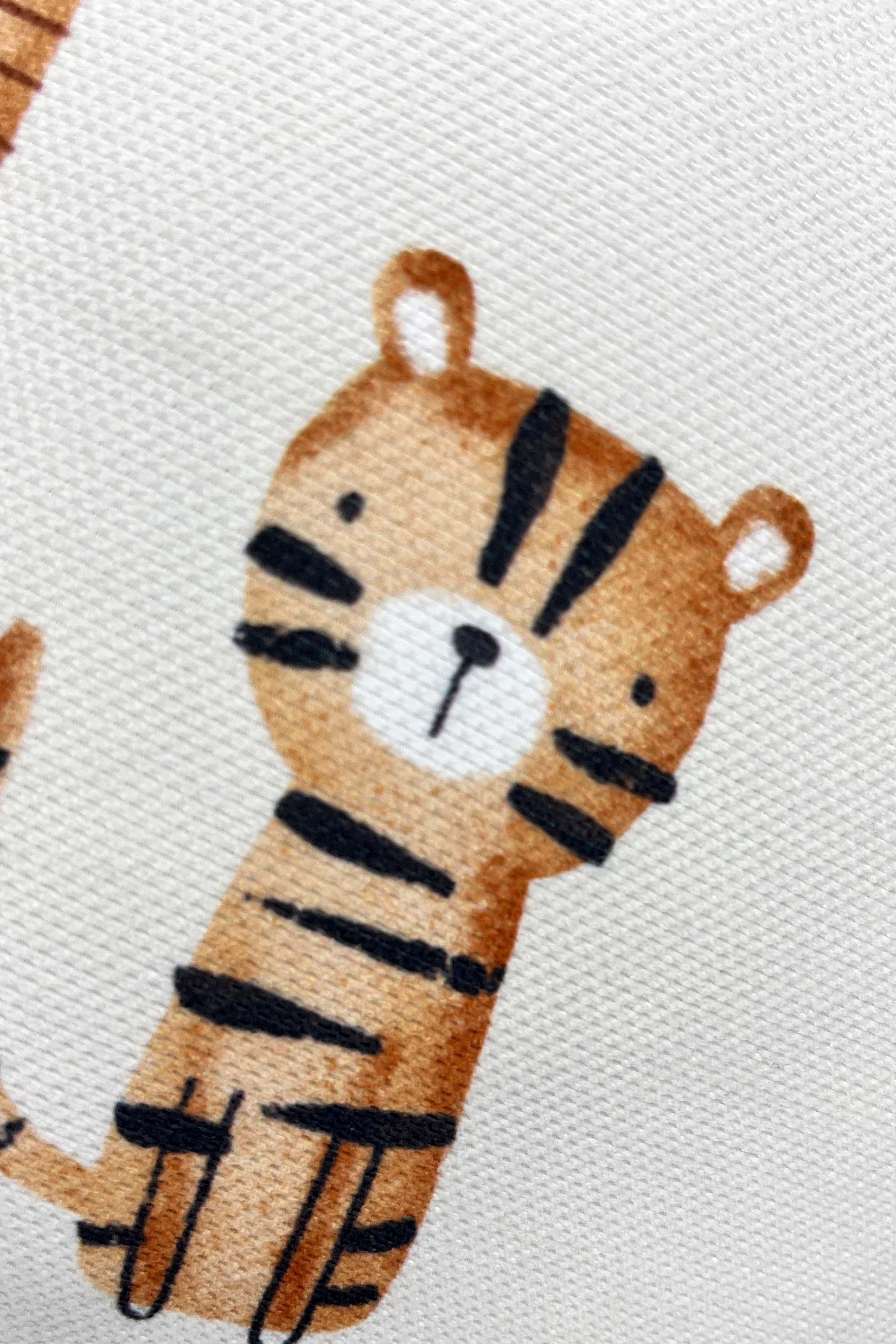 Jungle Friends – İç Dolgulu Petek Dokulu Çocuk Kırlenti (32x32 cm)
