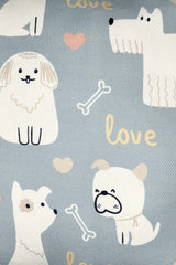 Puppy Love – Köpüş Temalı İç Dolgulu Petek Dokulu Çocuk Kırlenti (32x32 cm)