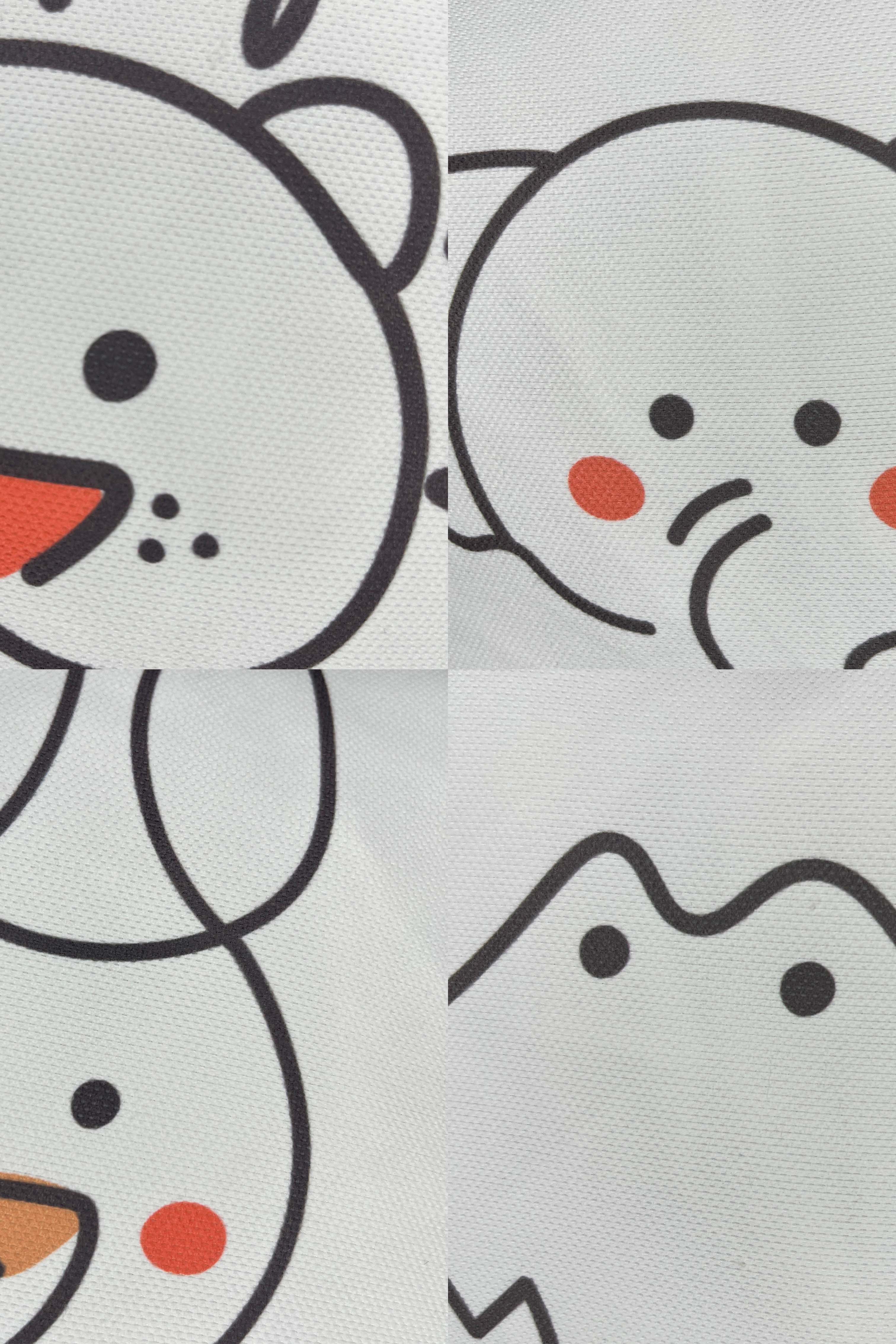 Animal Faces – 4’lü Set Minimal Hayvan Temalı Petek Dokulu İç Dolgulu Çocuk Kırlenti (32x32 cm)
