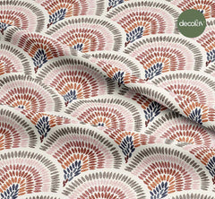 El Çizimi Gökkuşağı Çizimli Etnik Abstrakt Desenli Dijital Baskılı Kumaş