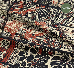 Etnik Desenli Dijital Baskılı Kumaş