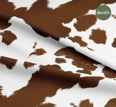 İnek Desenli Dijital Baskılı Kumaş