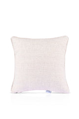 Taş Rengi Bukle Kumaş Fitilli Kırlent Kılıfı - Minimal Japandi Stili - 43x43cm