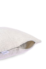 Taş Rengi Bukle Kumaş Fitilli Kırlent Kılıfı - Minimal Japandi Stili - 43x43cm