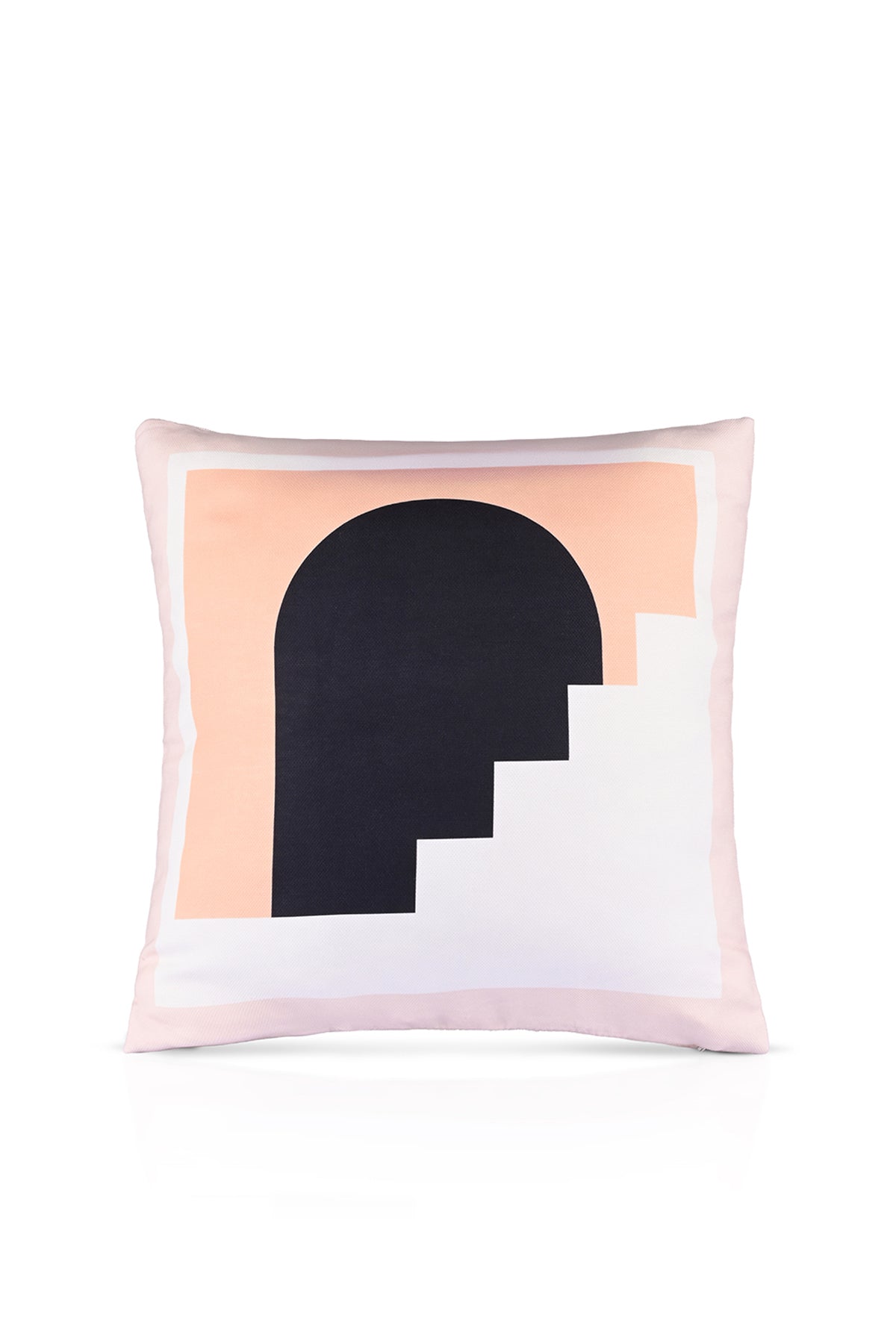 Soyut Geometrik Minimal Dijital Baskılı Kırlent Kılıfı 43x43 cm
