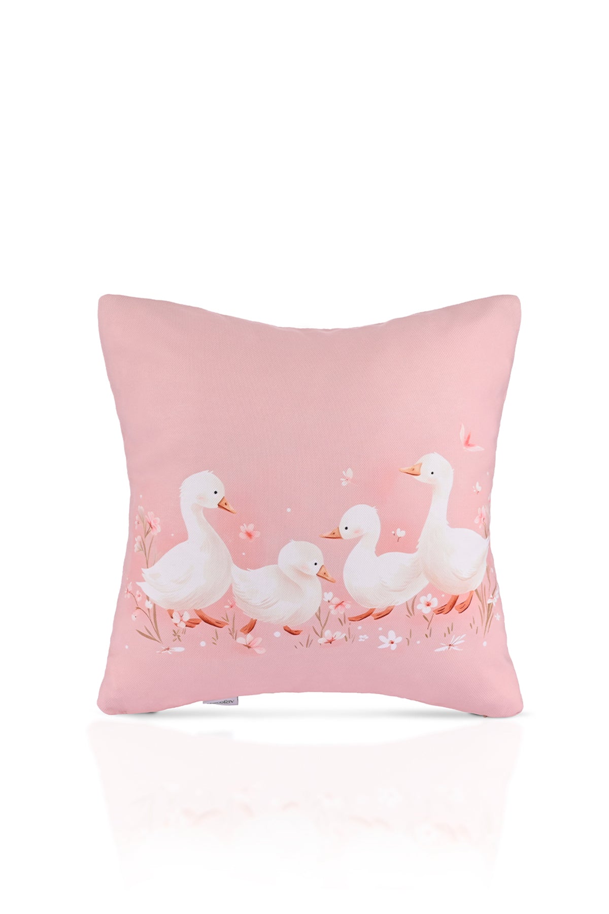 Blush Parade Pembe Ördekli Çocuk Kırlent Kılıfı – 43x43cm