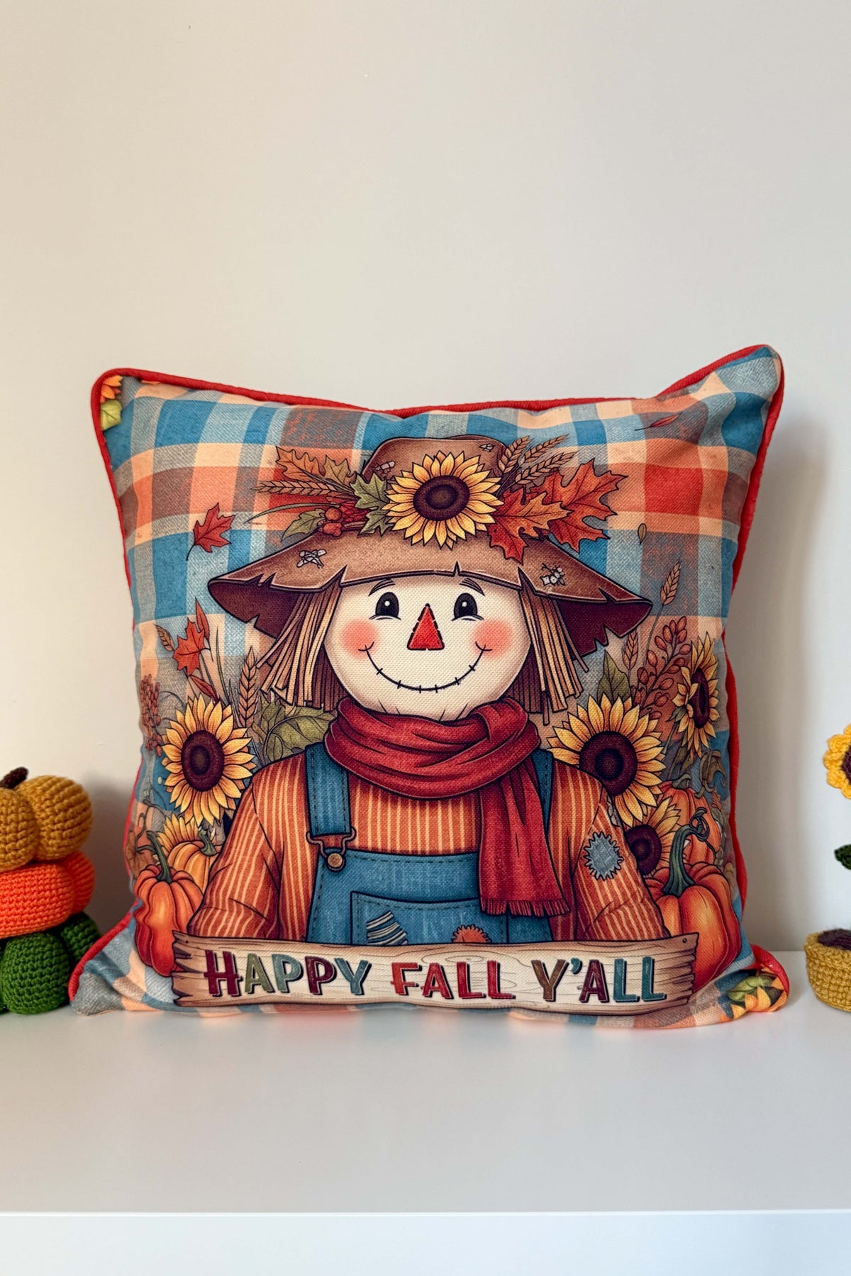 Happy Harvest – Sonbahar Neşesi Kırlent Kılıfı Dijital Baskılı 43x43cm