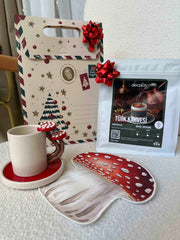 Mantar2 Kahve, Fincan ve Kokteyl Peçetesi Hediye Seti