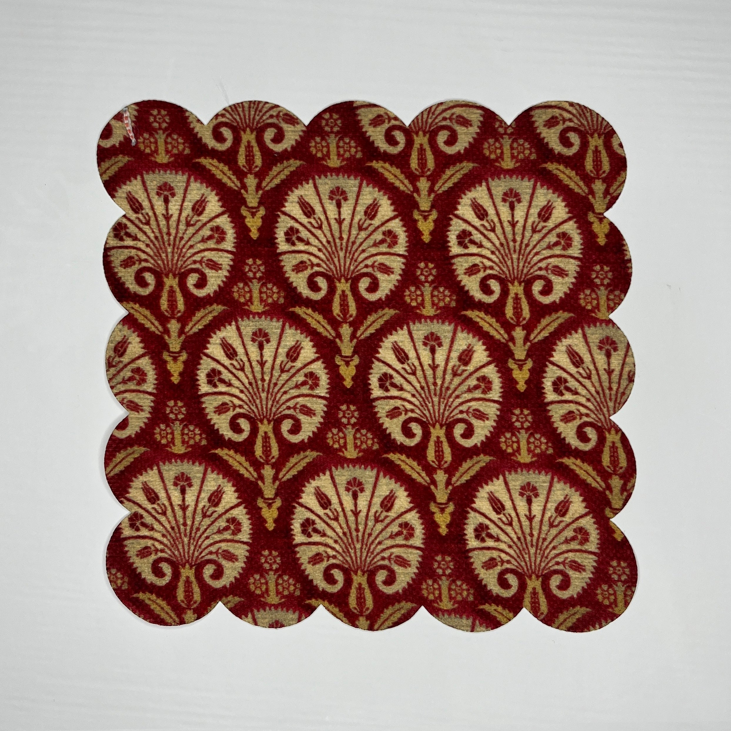 Etnik Türk Motif Desenli Dijital Baskılı Kokteyl Peçetesi Yıkanabilir Lazer Kesimli