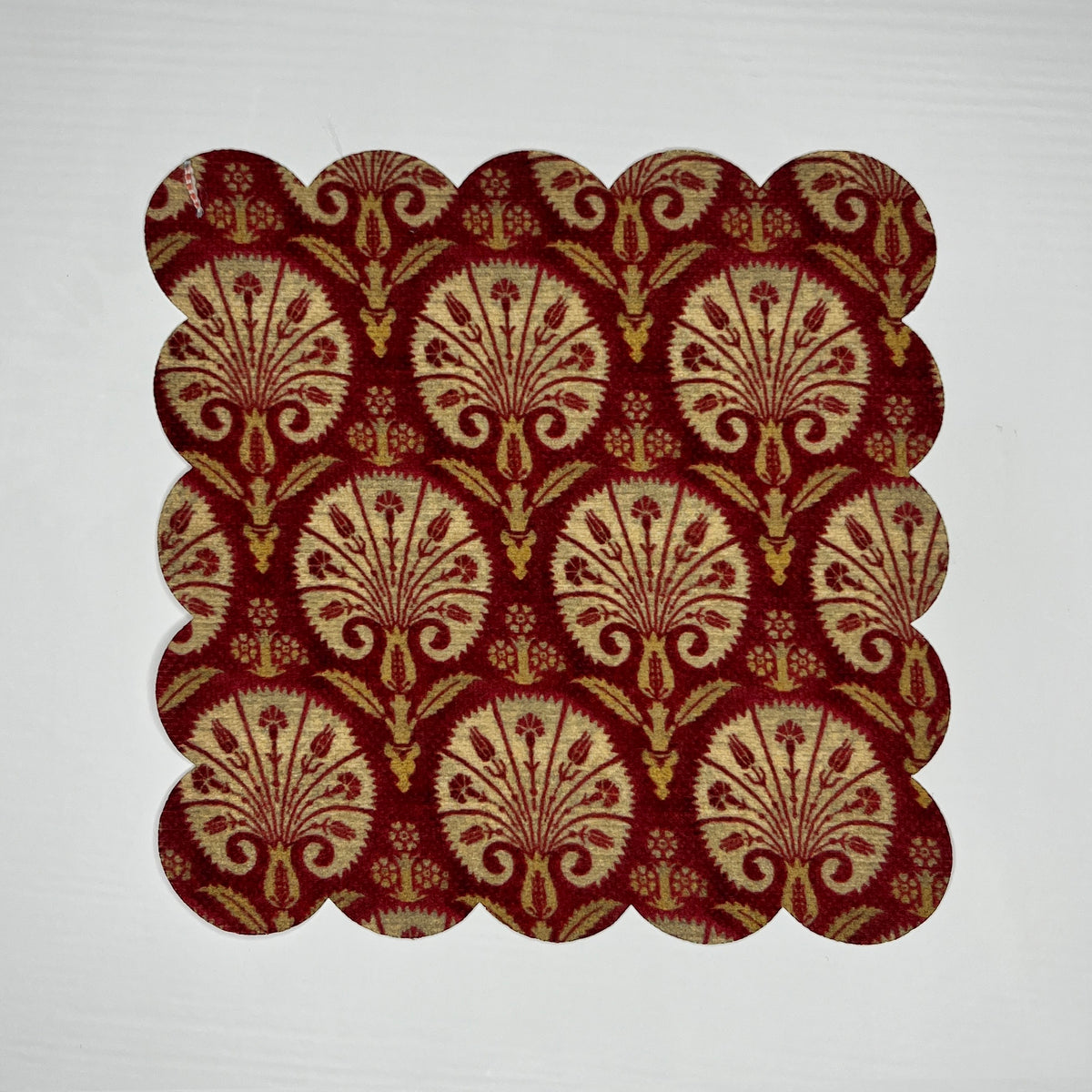 Etnik Türk Motif Desenli Dijital Baskılı Kokteyl Peçetesi Yıkanabilir Lazer Kesimli