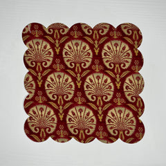 Etnik Türk Motif Desenli Dijital Baskılı Kokteyl Peçetesi Yıkanabilir Lazer Kesimli