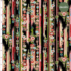 Tropikal Yaprak Desenli Dijital Baskılı Kumaş