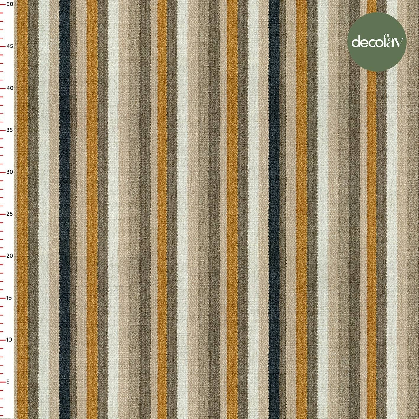 Digitally Printed Fabric with Striped Texture Effect Pattern