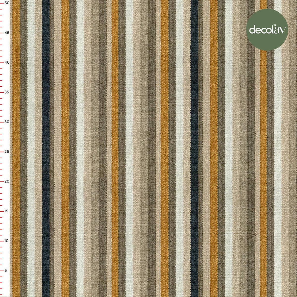 Digitally Printed Fabric with Striped Texture Effect Pattern