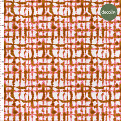 Plaid Watercolor Effect Patterned Digital Printed Fabric
