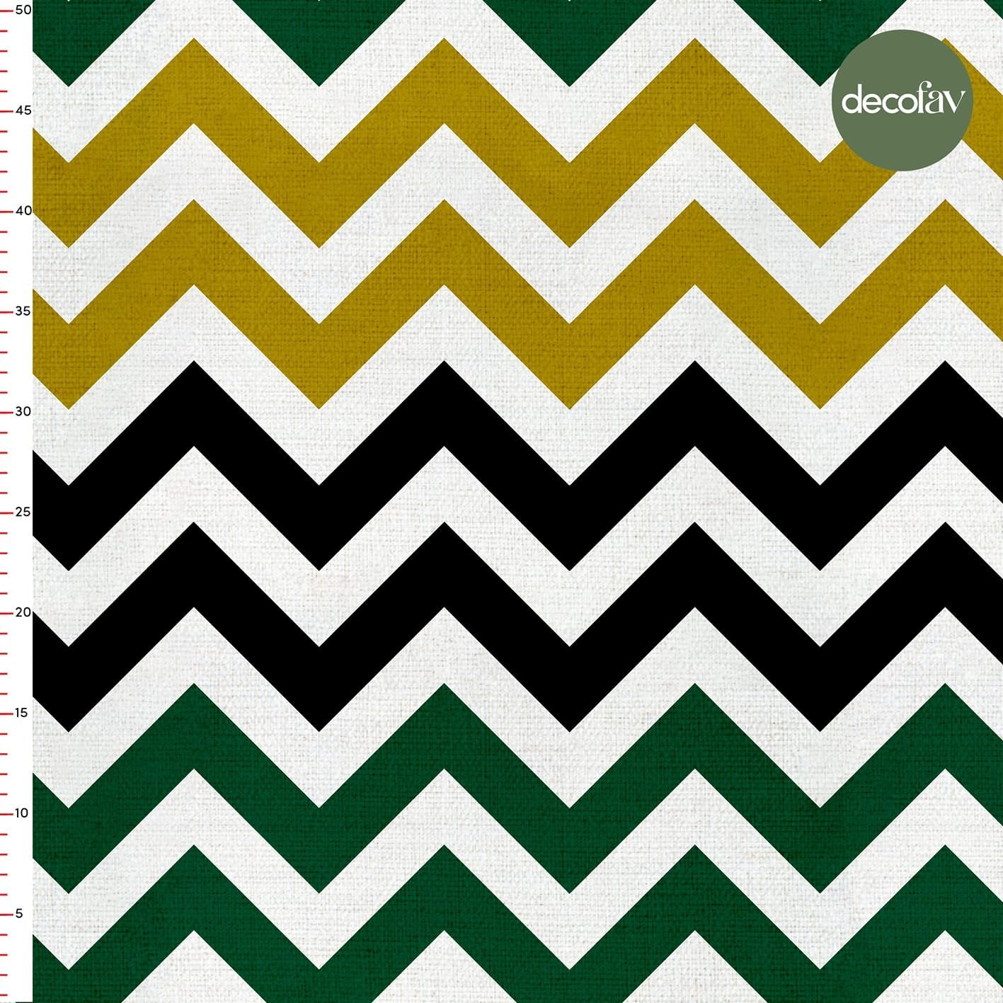 Colorful Zigzag Patterned Digital Printed Fabric