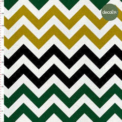 Colorful Zigzag Patterned Digital Printed Fabric