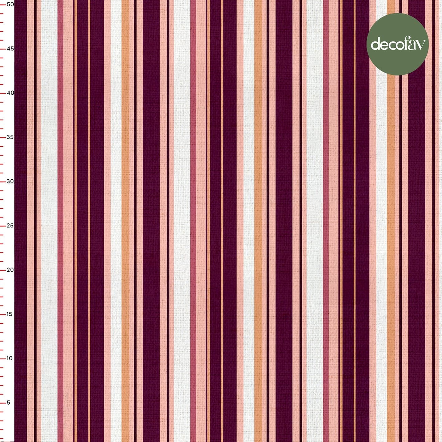 Renkli Çizgili Desenli Dijital Baskılı Kumaş