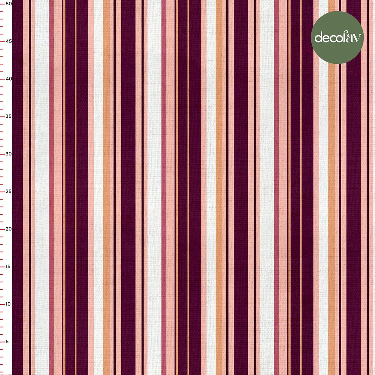 Renkli Çizgili Desenli Dijital Baskılı Kumaş