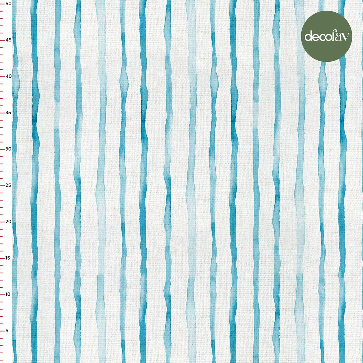 Sulu Boya Efektli Çizgili Desenli Dijital Baskılı Kumaş