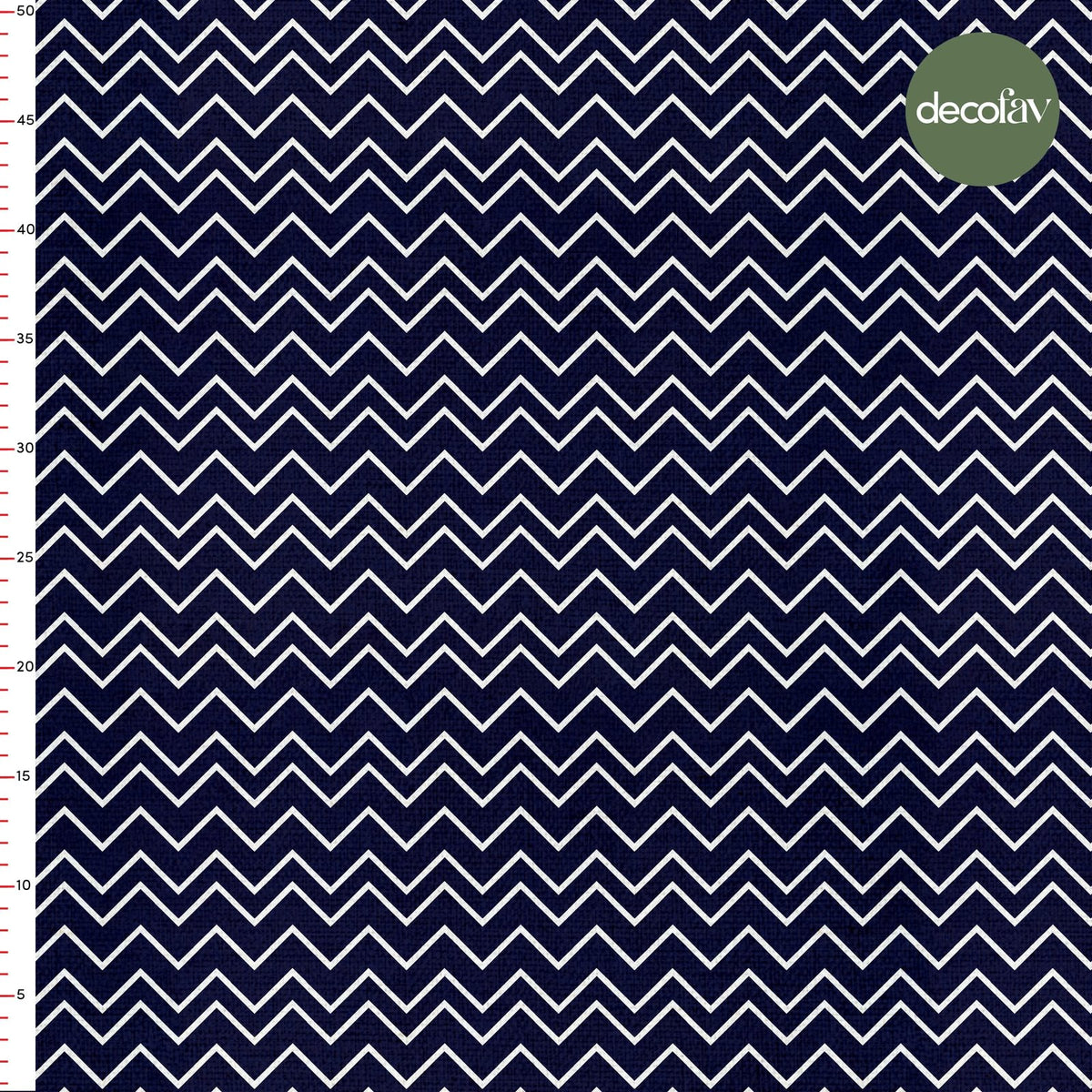 Zigzag Marin Desenli Dijital Baskılı Kumaş