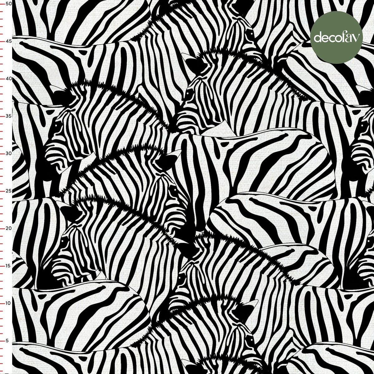 Zebra Pattern Digital Printed Fabric