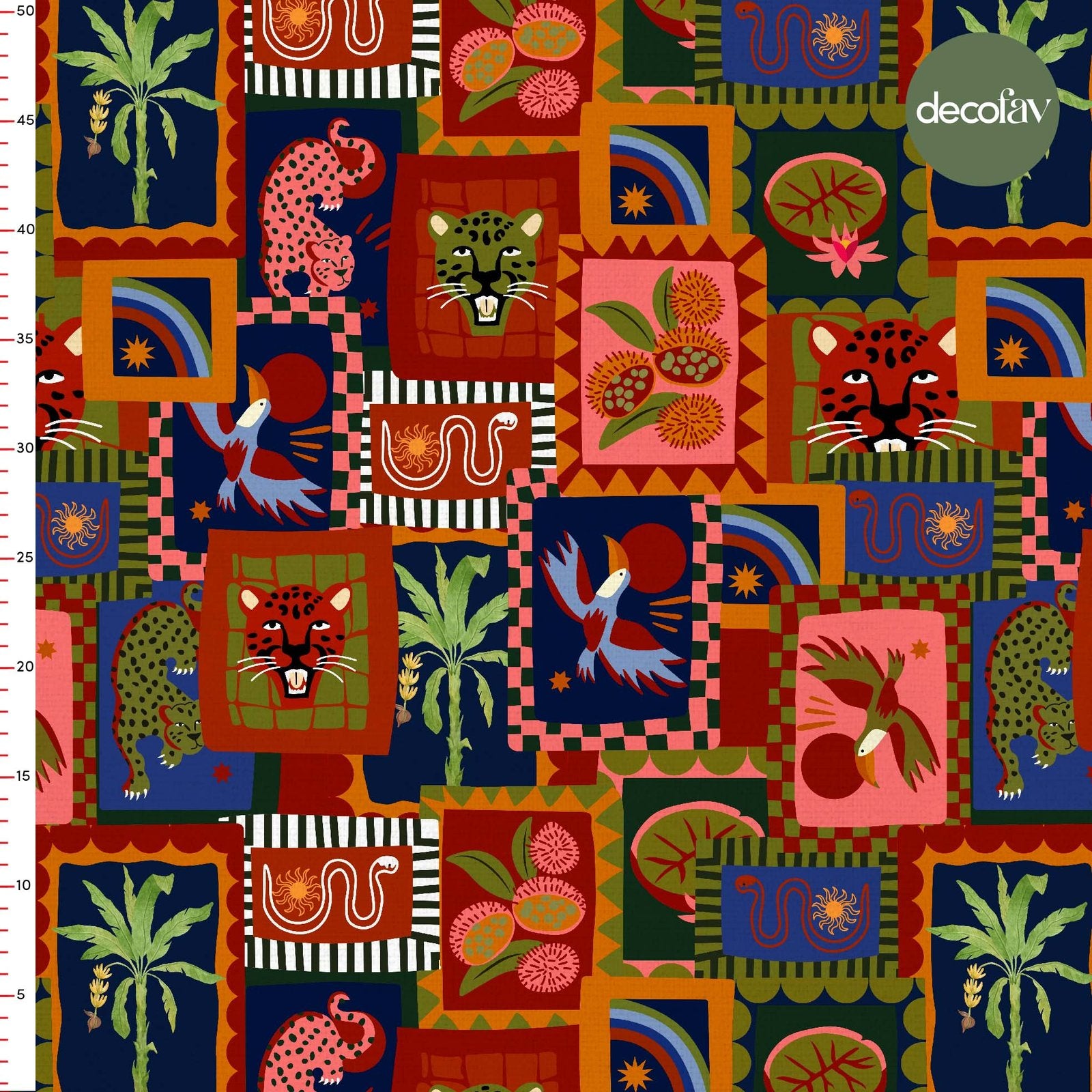 Tropical Dreams Recital Patterned Digital Printed Fabric