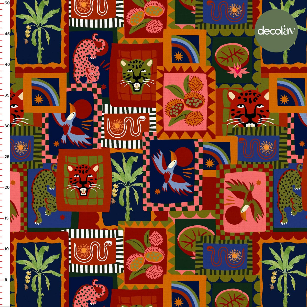 Tropical Dreams Recital Patterned Digital Printed Fabric