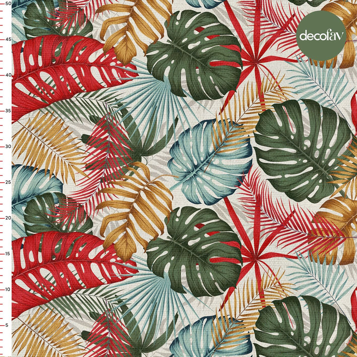 Tropical Breeze Patterned Digital Printed Fabric