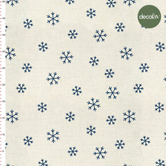 Snowflake Patterned Digital Printed Christmas Fabric