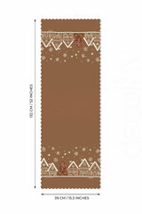 Şeker Kasabası Zencefilli Gingerbread Lazer Kesim Runner - 132x39cm
