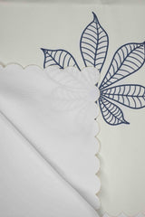 Chestnut Grace – Atkestanesi Yaprağı Baskılı Lazer Kesim Runner - 135x48cm