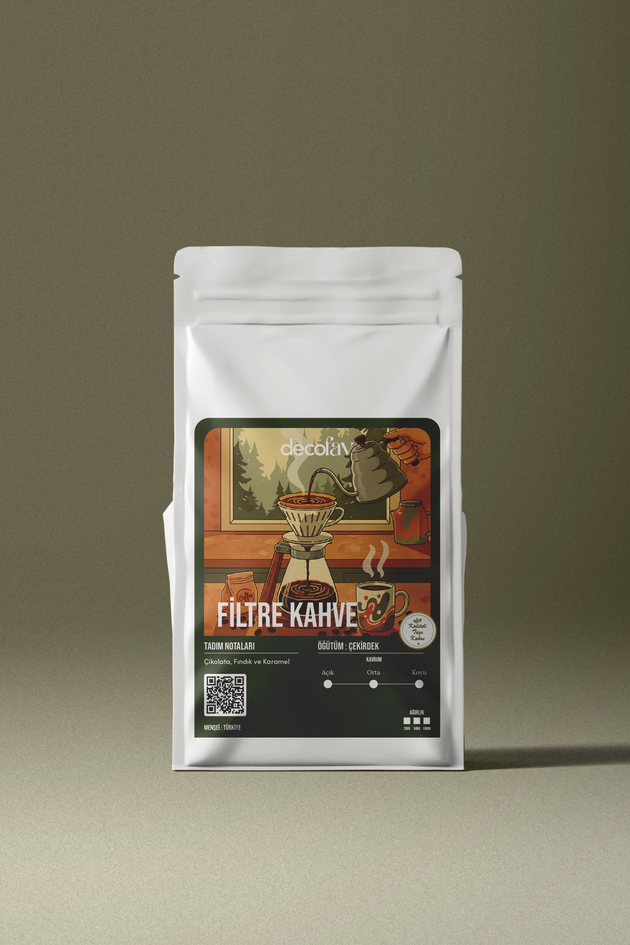 1000g Birinci Kalite Taze Filtre Kahve Çekirdek