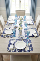 Tableau Saks Toile Desenli Nakışlı Amerikan Servis 2 Adet