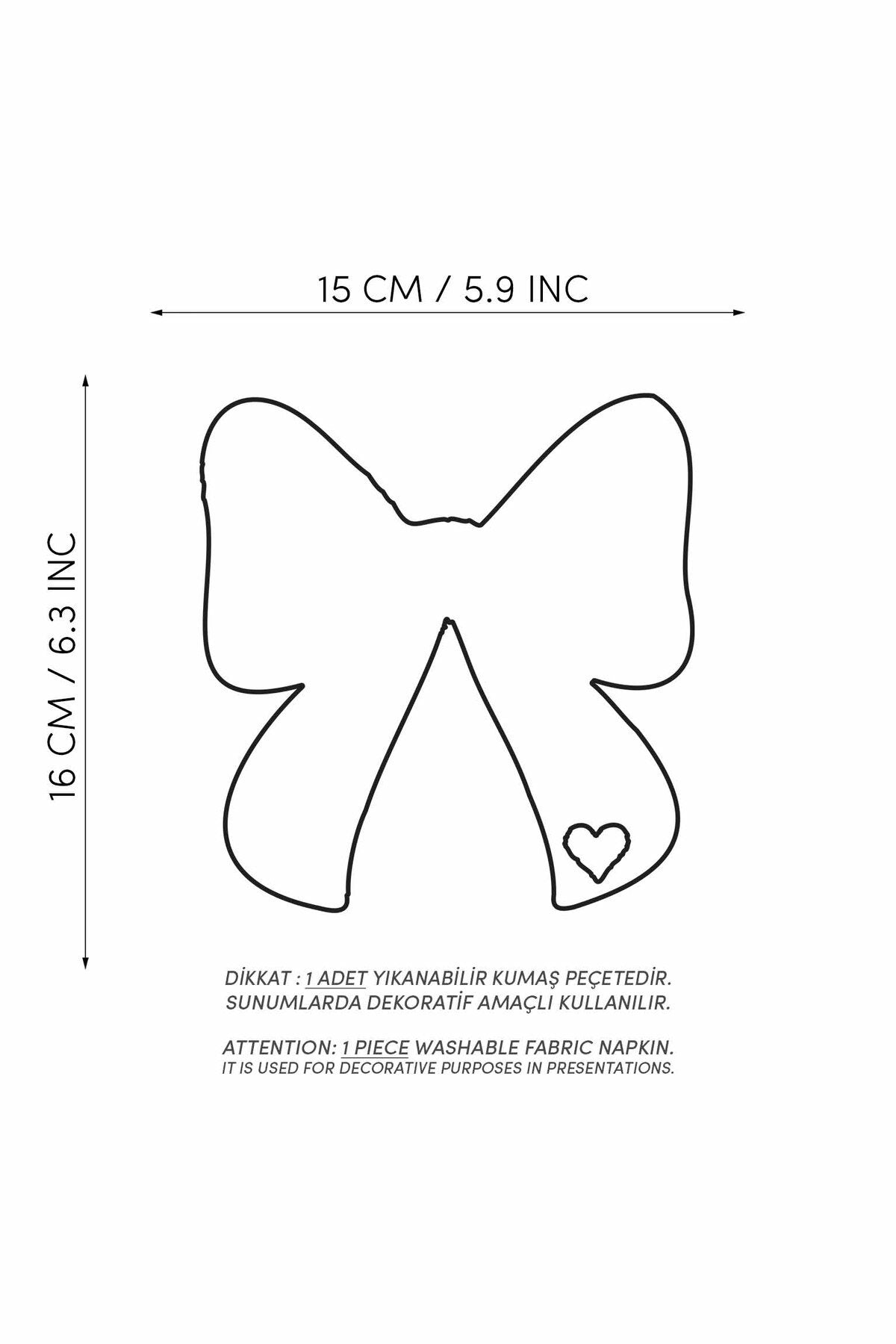 Kurdele Şeklinde Beyaz Kumaş Pembe Nakışlı Kokteyl Peçetesi 1 Adet - Decofav | Kırlent, Sofra Tekstili, Kumaş