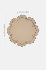 Petra Bej Kumaş Nakışlı Amerikan Servis 40x40cm - 2 Adet